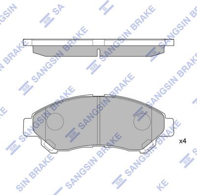 Hi-Q SP1627 - Гальмівні колодки, дискові гальма autocars.com.ua