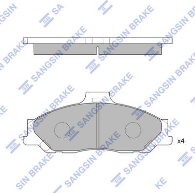 Hi-Q SP1628 - Гальмівні колодки, дискові гальма autocars.com.ua