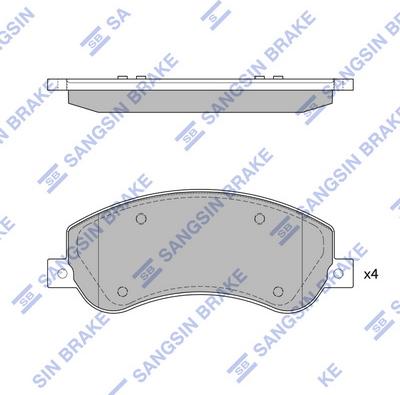 Hi-Q SP1675A - Гальмівні колодки, дискові гальма autocars.com.ua