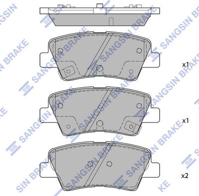 Hi-Q SP1685 - Гальмівні колодки, дискові гальма autocars.com.ua