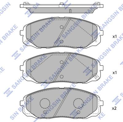 Hi-Q SP1688 - Гальмівні колодки, дискові гальма autocars.com.ua