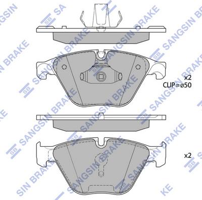 Hi-Q SP1695 - Гальмівні колодки, дискові гальма autocars.com.ua