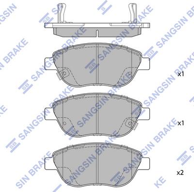 Hi-Q SP1710 - Гальмівні колодки, дискові гальма autocars.com.ua