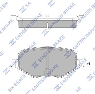 Hi-Q SP1717 - Гальмівні колодки, дискові гальма autocars.com.ua