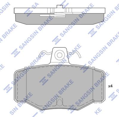 Hi-Q SP1741 - Гальмівні колодки, дискові гальма autocars.com.ua