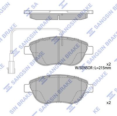 Hi-Q SP1746 - Гальмівні колодки, дискові гальма autocars.com.ua