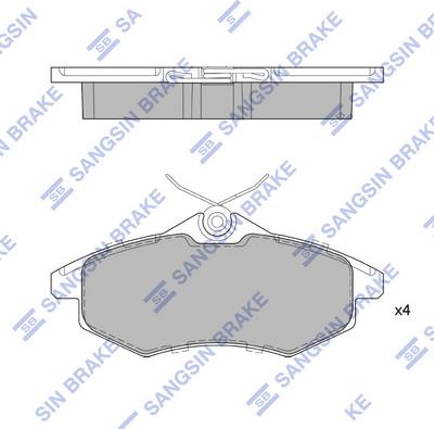 Hi-Q SP1747 - Тормозные колодки, дисковые, комплект avtokuzovplus.com.ua