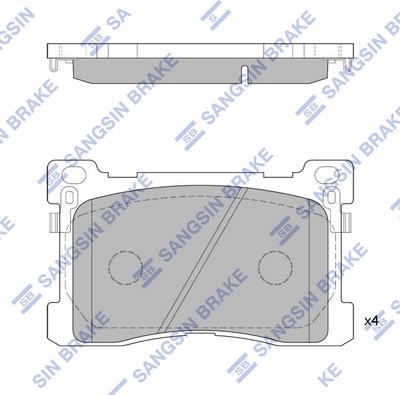 Hi-Q SP1756 - Гальмівні колодки, дискові гальма autocars.com.ua