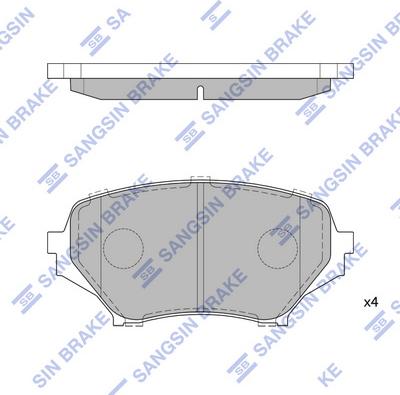 Hi-Q SP1770 - Тормозные колодки, дисковые, комплект avtokuzovplus.com.ua