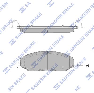 Hi-Q SP1800 - Гальмівні колодки, дискові гальма autocars.com.ua