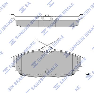 Hi-Q SP1803 - Гальмівні колодки, дискові гальма autocars.com.ua