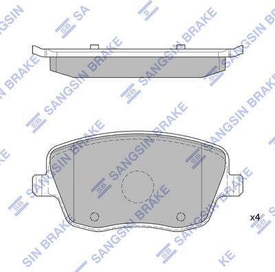 Hi-Q SP1806 - Гальмівні колодки, дискові гальма autocars.com.ua