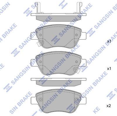 Hi-Q SP1810A - Гальмівні колодки, дискові гальма autocars.com.ua