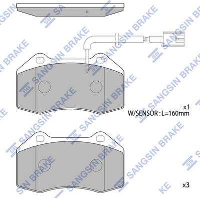 Hi-Q SP1814 - Гальмівні колодки, дискові гальма autocars.com.ua