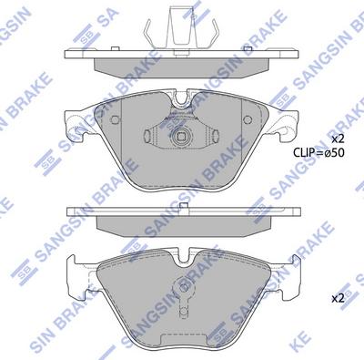 Hi-Q SP1821 - Гальмівні колодки, дискові гальма autocars.com.ua