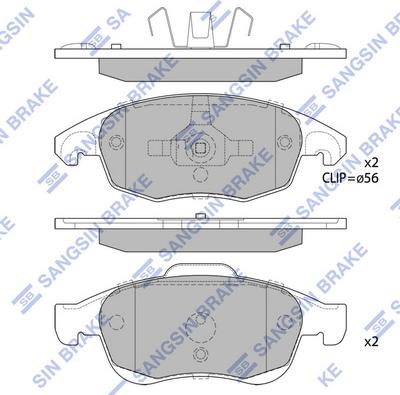 Hi-Q SP1825 - Гальмівні колодки, дискові гальма autocars.com.ua