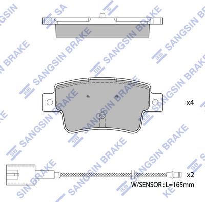 Hi-Q SP1832 - Гальмівні колодки, дискові гальма autocars.com.ua