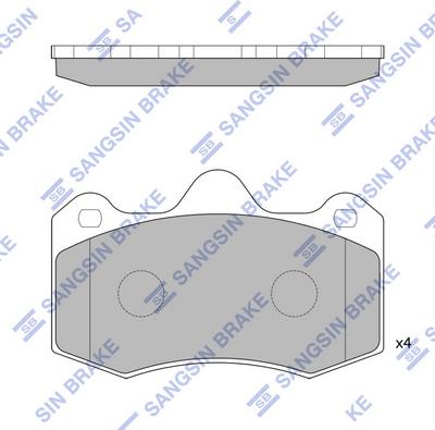 Hi-Q SP1835 - Гальмівні колодки, дискові гальма autocars.com.ua