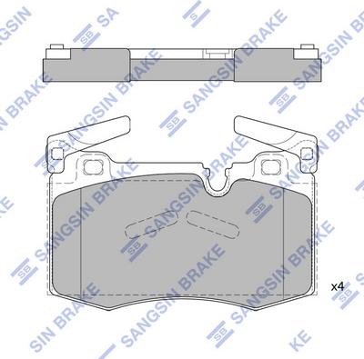 Hi-Q SP1838 - Гальмівні колодки, дискові гальма autocars.com.ua