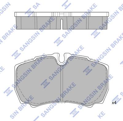 Hi-Q SP1843 - Гальмівні колодки, дискові гальма autocars.com.ua