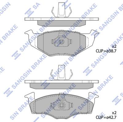 Hi-Q SP1857 - Гальмівні колодки, дискові гальма autocars.com.ua