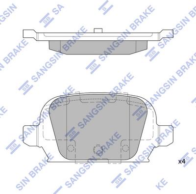 Hi-Q SP1864 - Гальмівні колодки, дискові гальма autocars.com.ua