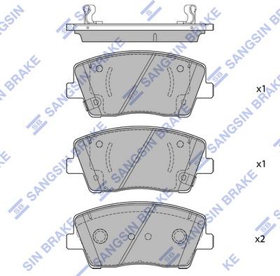 Hi-Q SP1876 - Гальмівні колодки, дискові гальма autocars.com.ua