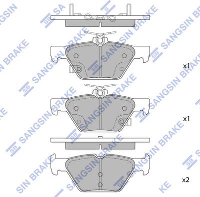 Hi-Q SP1879 - Гальмівні колодки, дискові гальма autocars.com.ua