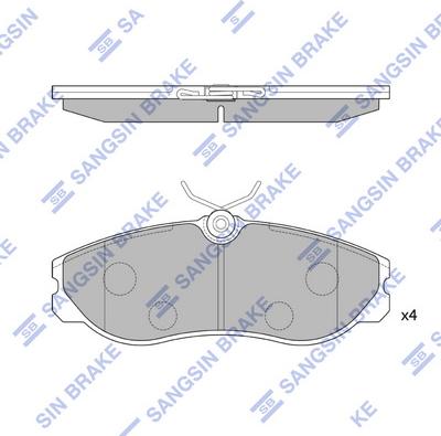 Hi-Q SP1887 - Гальмівні колодки, дискові гальма autocars.com.ua