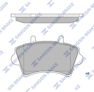 Hi-Q SP1894 - Гальмівні колодки, дискові гальма autocars.com.ua