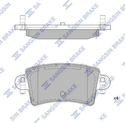 Hi-Q SP1895 - Гальмівні колодки, дискові гальма autocars.com.ua