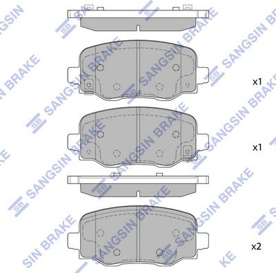 Hi-Q SP1917 - Гальмівні колодки, дискові гальма autocars.com.ua