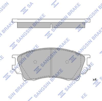 Hi-Q SP1931 - Гальмівні колодки, дискові гальма autocars.com.ua