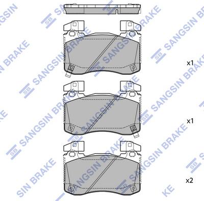 Hi-Q SP1936 - Гальмівні колодки, дискові гальма autocars.com.ua