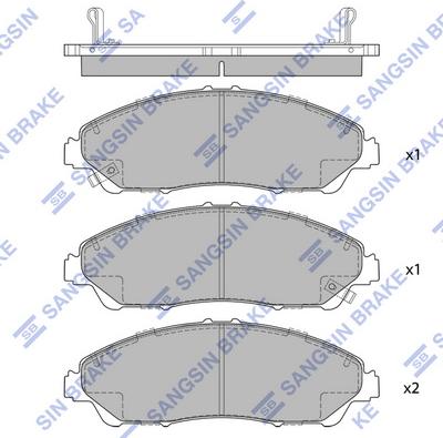 Hi-Q SP1995 - Гальмівні колодки, дискові гальма autocars.com.ua