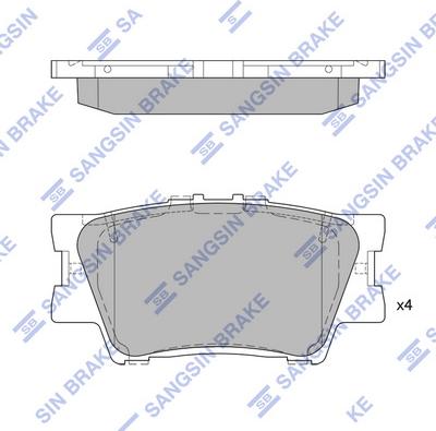 Hi-Q SP2081A - Гальмівні колодки, дискові гальма autocars.com.ua