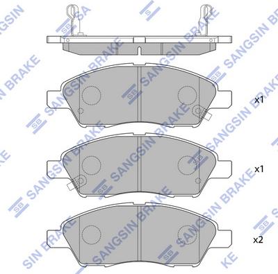 Hi-Q SP2084 - Гальмівні колодки, дискові гальма autocars.com.ua