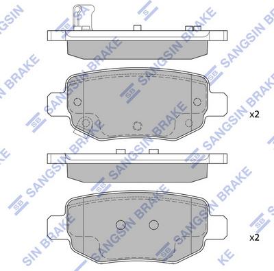 Hi-Q SP2126R - Гальмівні колодки, дискові гальма autocars.com.ua