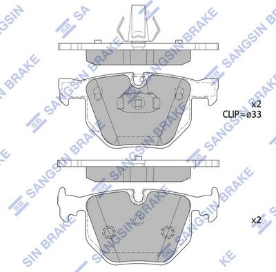 Hi-Q SP2165 - Гальмівні колодки, дискові гальма autocars.com.ua