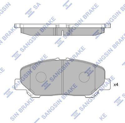 Hi-Q SP2183 - Гальмівні колодки, дискові гальма autocars.com.ua