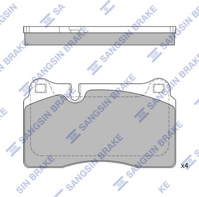 Hi-Q SP2231 - Гальмівні колодки, дискові гальма autocars.com.ua