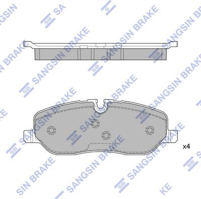 Hi-Q SP2236 - Гальмівні колодки, дискові гальма autocars.com.ua