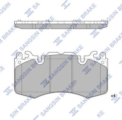 Hi-Q SP2239 - Гальмівні колодки, дискові гальма autocars.com.ua