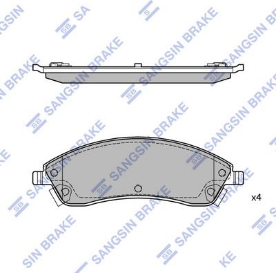 Hi-Q SP2253 - Гальмівні колодки, дискові гальма autocars.com.ua