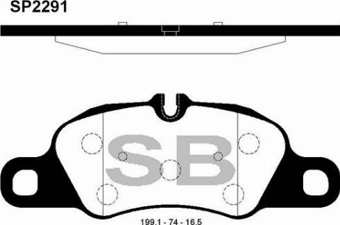 Hi-Q SP2291 - Гальмівні колодки, дискові гальма autocars.com.ua