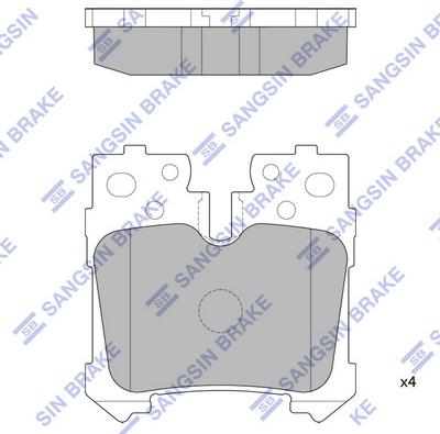 Hi-Q SP2301 - Тормозные колодки, дисковые, комплект avtokuzovplus.com.ua