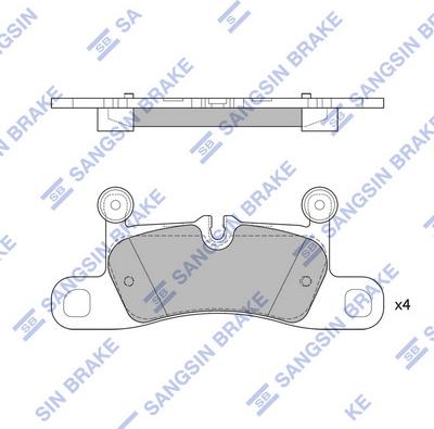 Hi-Q SP2319 - Гальмівні колодки, дискові гальма autocars.com.ua