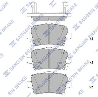 Hi-Q SP2357 - Гальмівні колодки, дискові гальма autocars.com.ua