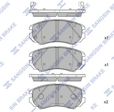 Hi-Q SP2556 - Гальмівні колодки, дискові гальма autocars.com.ua