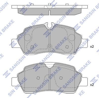 Hi-Q SP2598 - Гальмівні колодки, дискові гальма autocars.com.ua